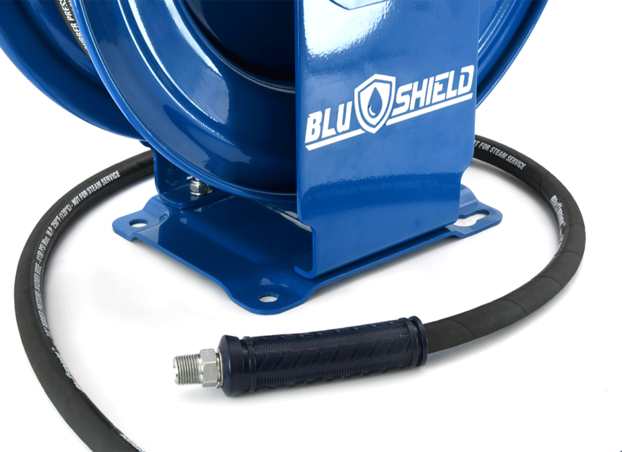 BluShield Pressure Washer Hose Reels (Dual Arm) - RMX Industries  Largest  Manufacturer & Exporter of General Purpose Hoses and Reels from India