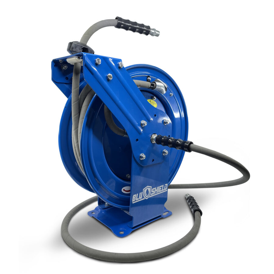 BluShield Pressure Washer Hose Reels (Dual Arm) - RMX Industries  Largest  Manufacturer & Exporter of General Purpose Hoses and Reels from India